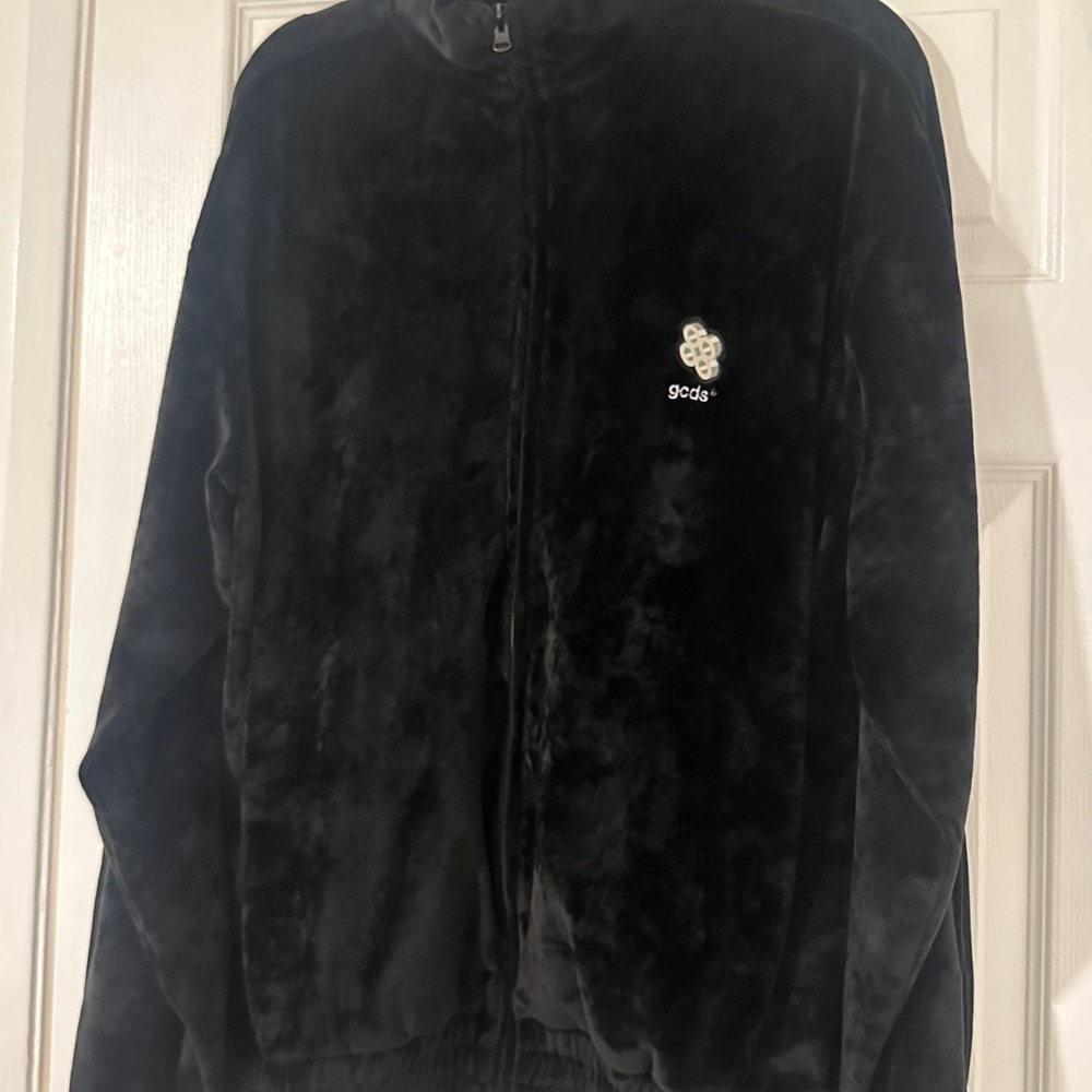 GCDS Black Velvet Designer Jacket - Picture 3 of 3